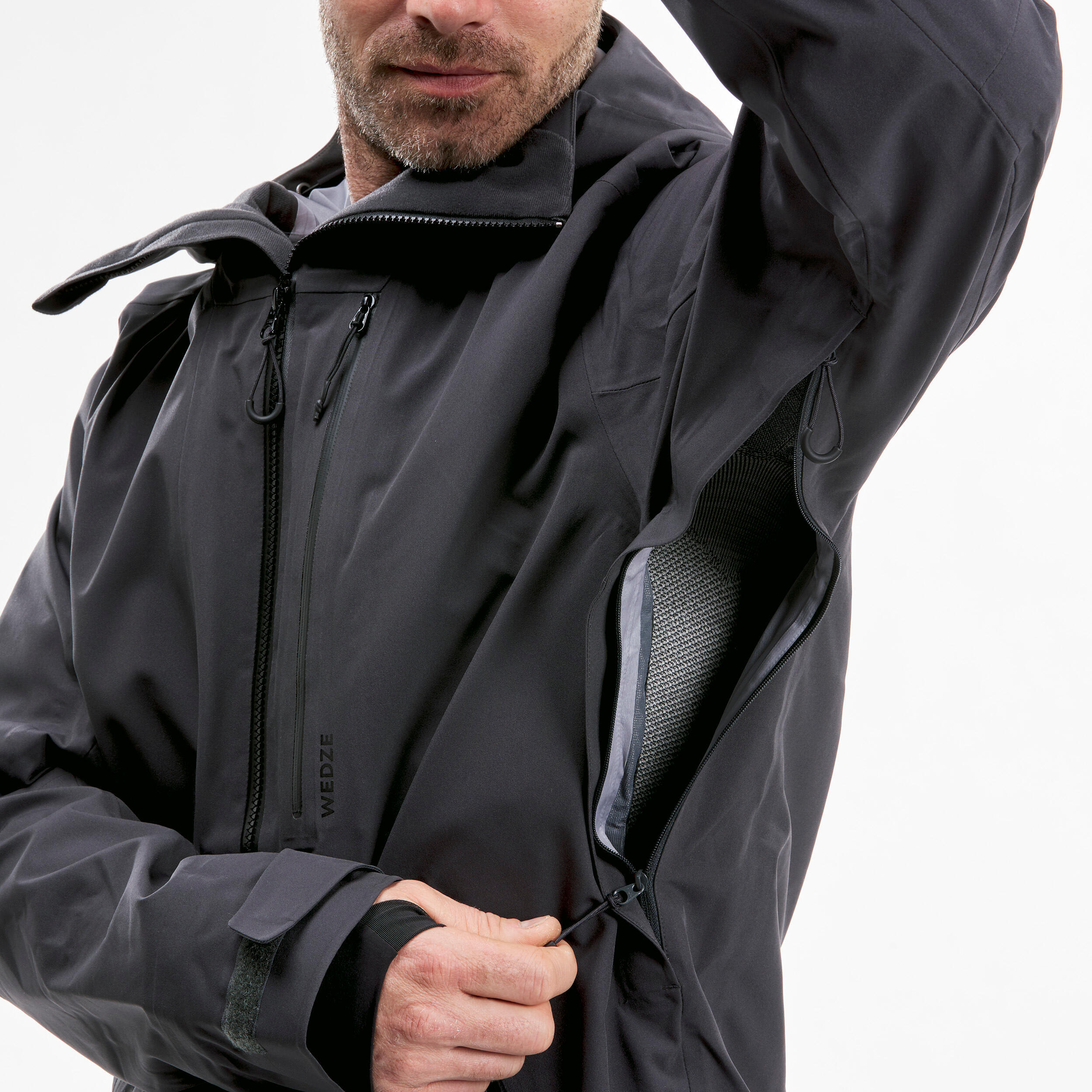 Veste ski homme - fr500 - gris anthracite 11/21