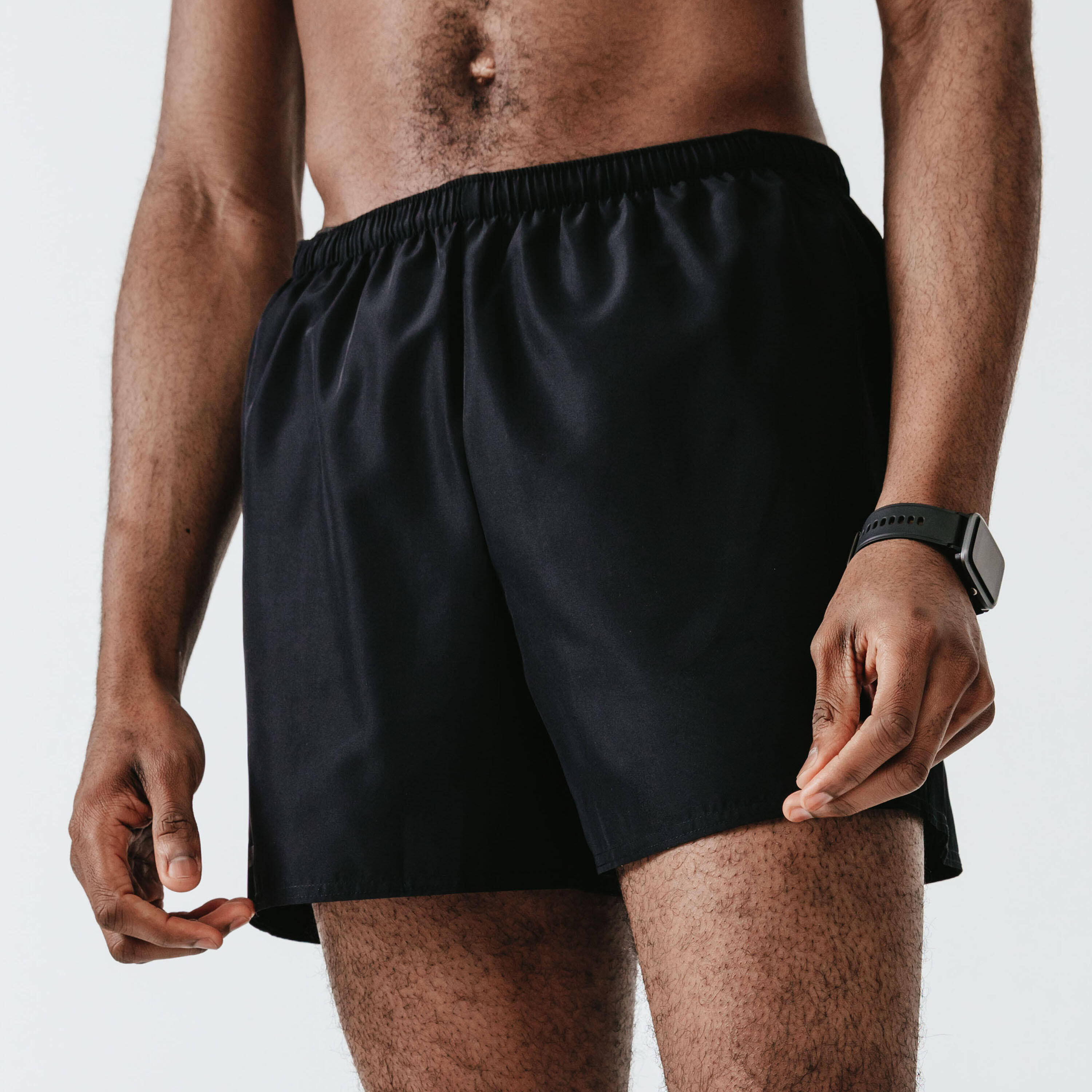 Men Running Breathable Shorts Dry - black -  1