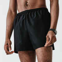 Pantalón corto running transpirable Hombre Dry negro