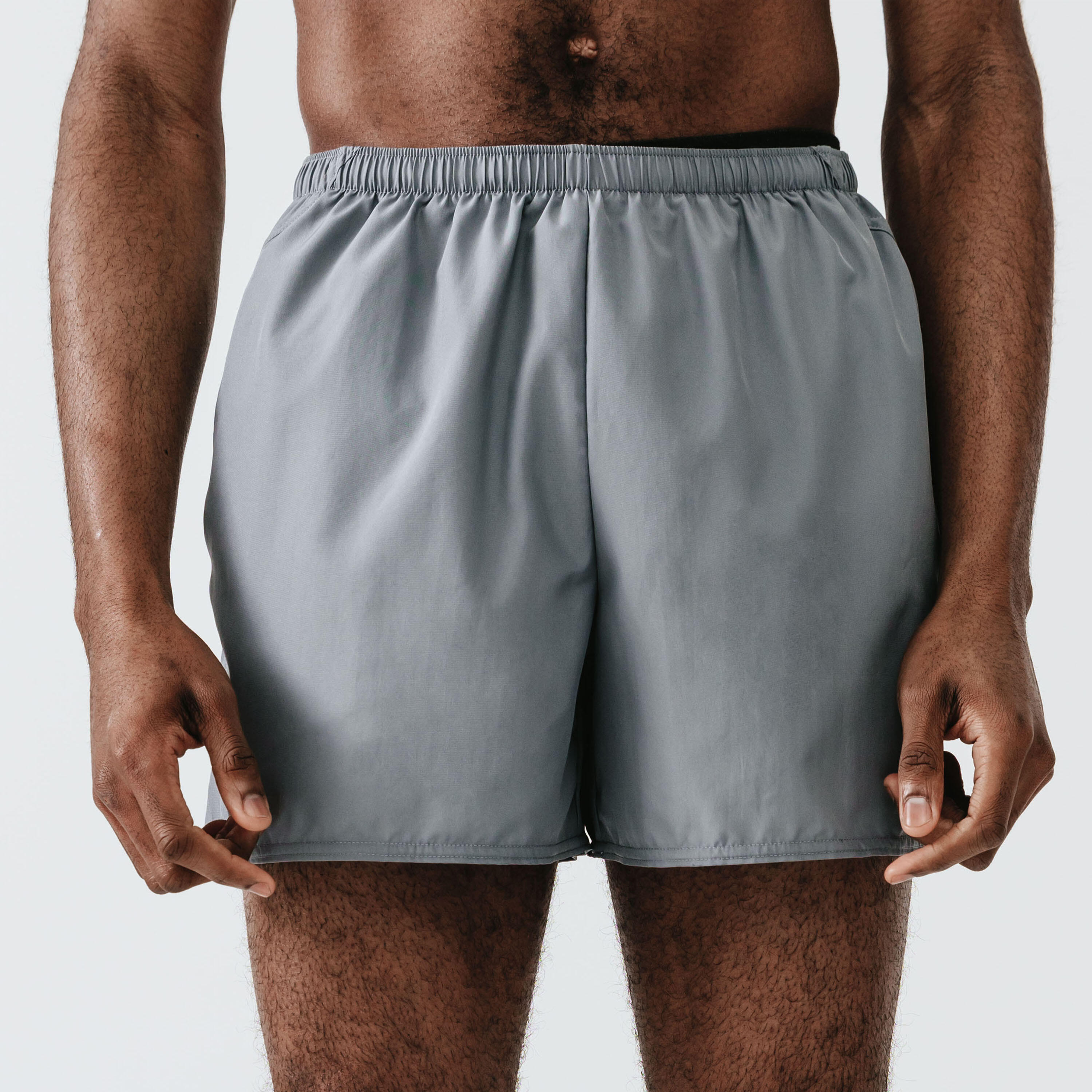 KALENJI Men's Running Breathable Shorts Dry - pebble grey