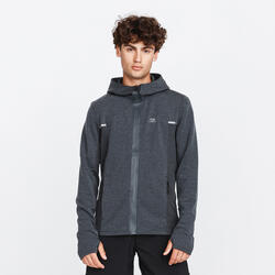 Giacca running uomo RUN WARM+ grigia