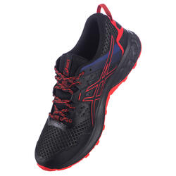 CHAUSSURE DE TRAIL RUNNING POUR HOMME ASICS GEL-KANAKU™ 4 NOIR ROUGE ASICS  | Decathlon