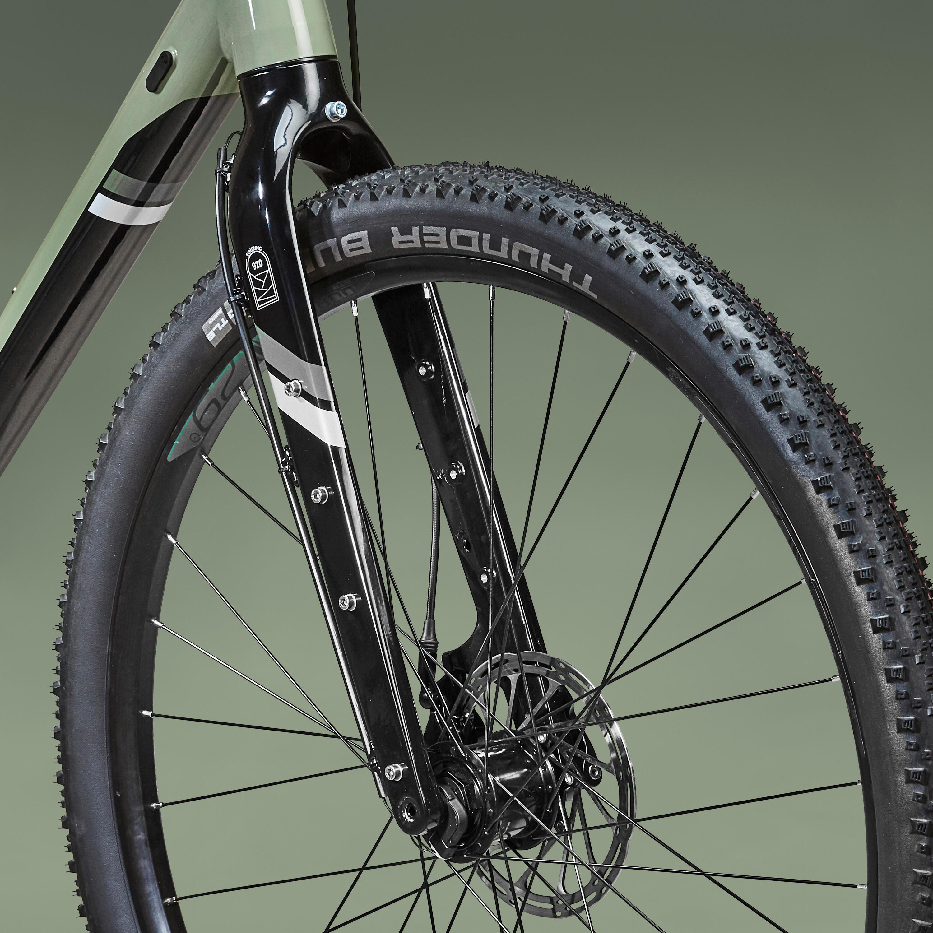 VÉLO DE VOYAGE RIVERSIDE TOURING 920 PNEUS SCHWALBE THUNDER BURT 14/22