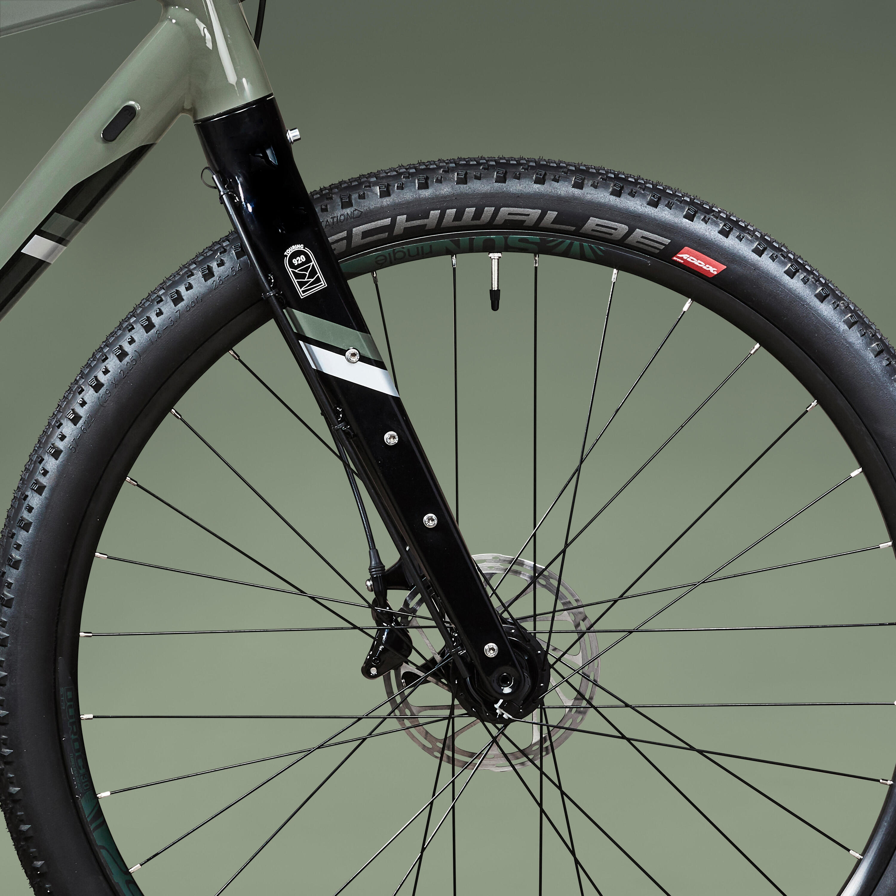 VÉLO DE VOYAGE RIVERSIDE TOURING 920 PNEUS SCHWALBE THUNDER BURT 7/22
