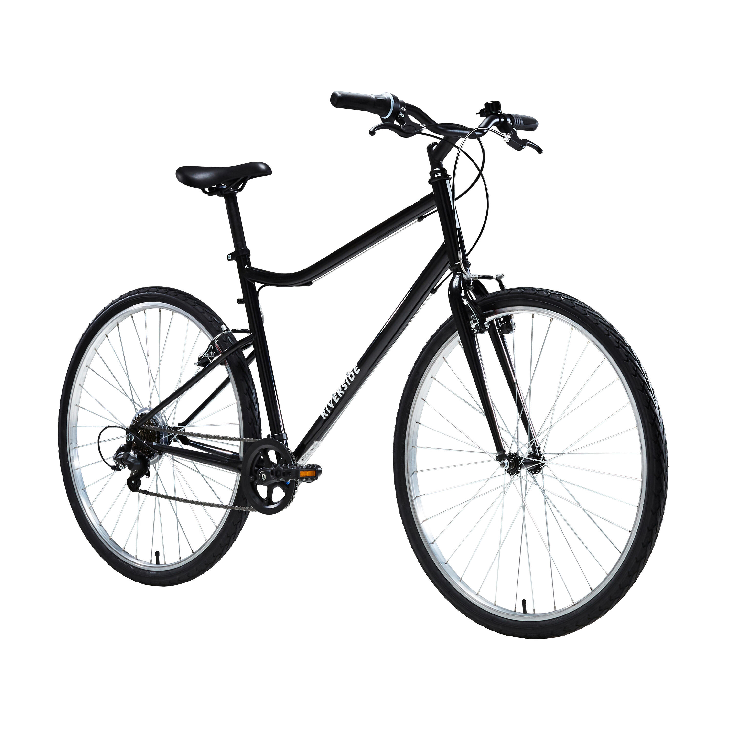 Bicicleta Trekking Riverside 100 Negro 35/36