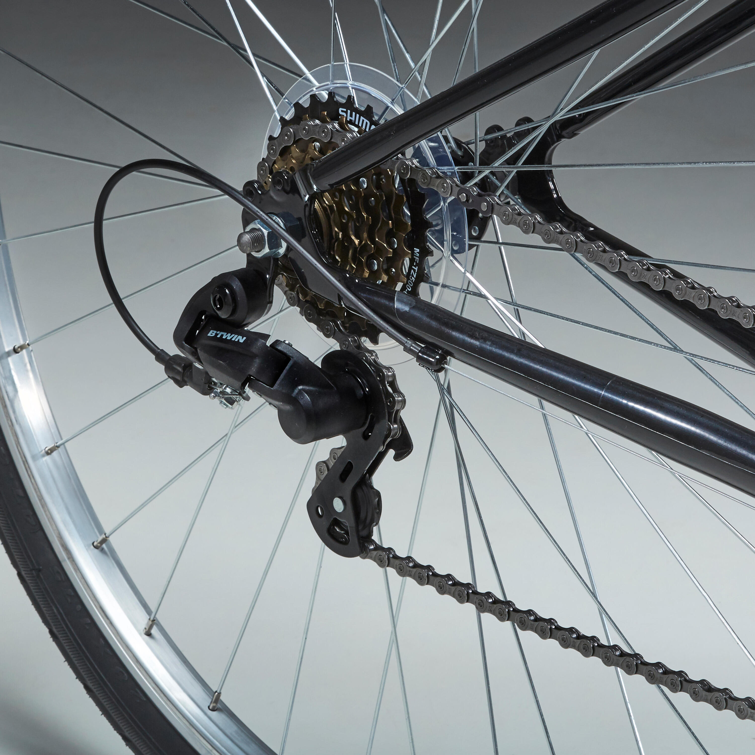 Bicicleta Trekking Riverside 100 Negro 29/36