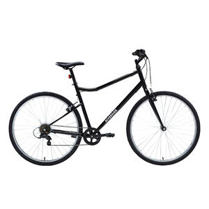 Bicicleta Trekking Riverside 100 Negro