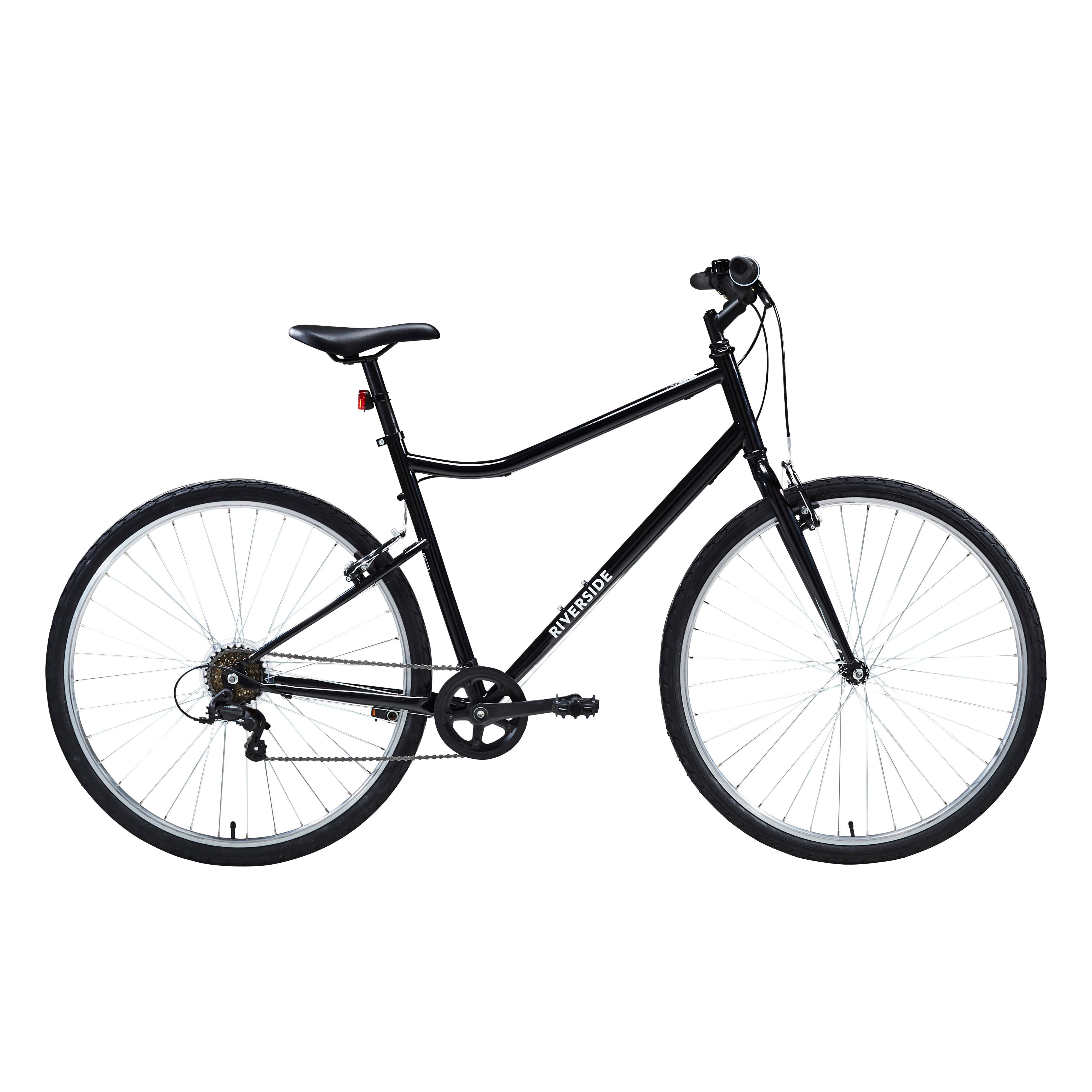 Bicicleta polivalente riverside 100 2024 28 pulgadas 6v negro