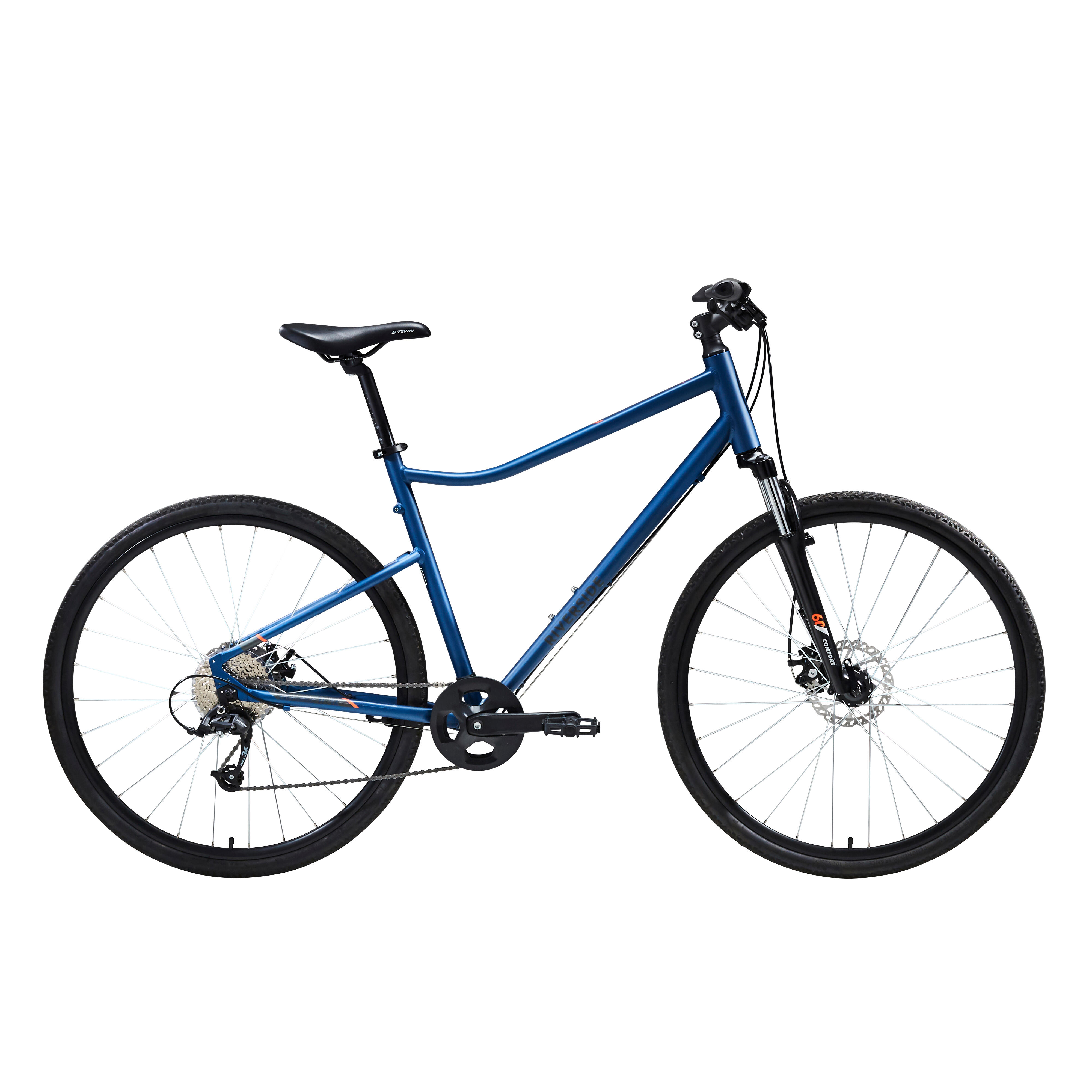 Bicicletă Polivalentă Riverside 500 Albastru decathlon.ro imagine 2022