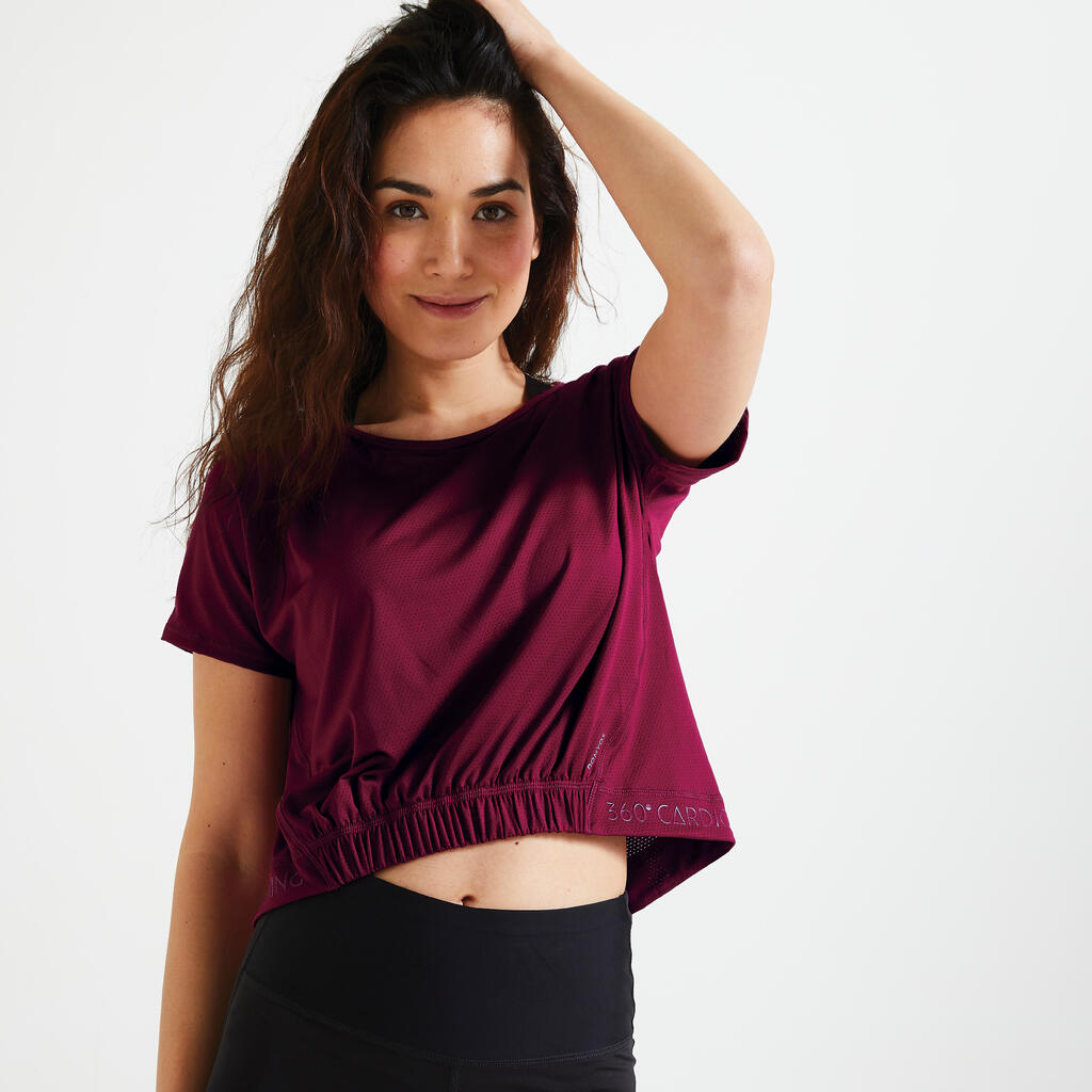 T-Shirt Crop Top weit Fitness