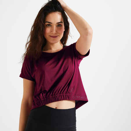 Loose Cropped Fitness T-Shirt