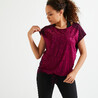 Women Gym T-shirt  Loose Fit  Maroon