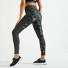 Quần legging tập fitness có túi FTI 120 cho nữ - Đen/Họa tiết