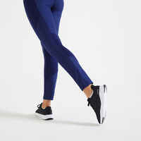 Women's phone pocket fitness high-waisted leggings, indigo