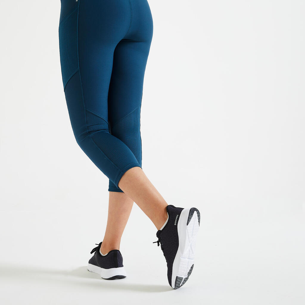 7/8-Leggings Fitness mit Smartphonetasche