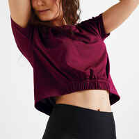 Loose Cropped Fitness T-Shirt