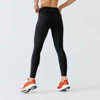 Women's running leggings with body-sculpting (XS to 5XL - Large size) - black