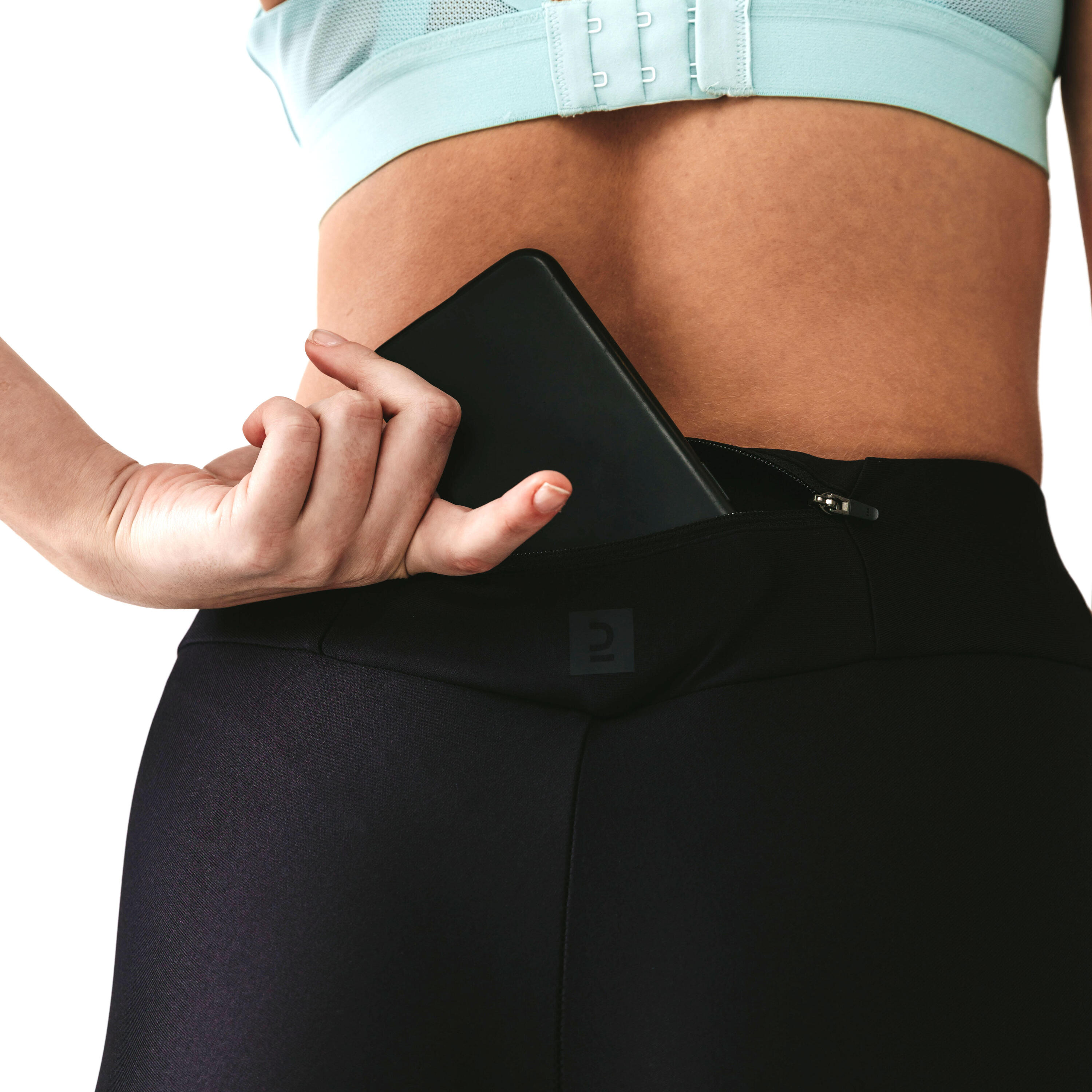 Leggings running Mujer - KIPRUN Run 100 negro 3/7
