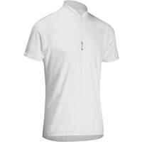 Plento dviratininko marškinėliai trumpomis rankovėmis „Essential“, balti