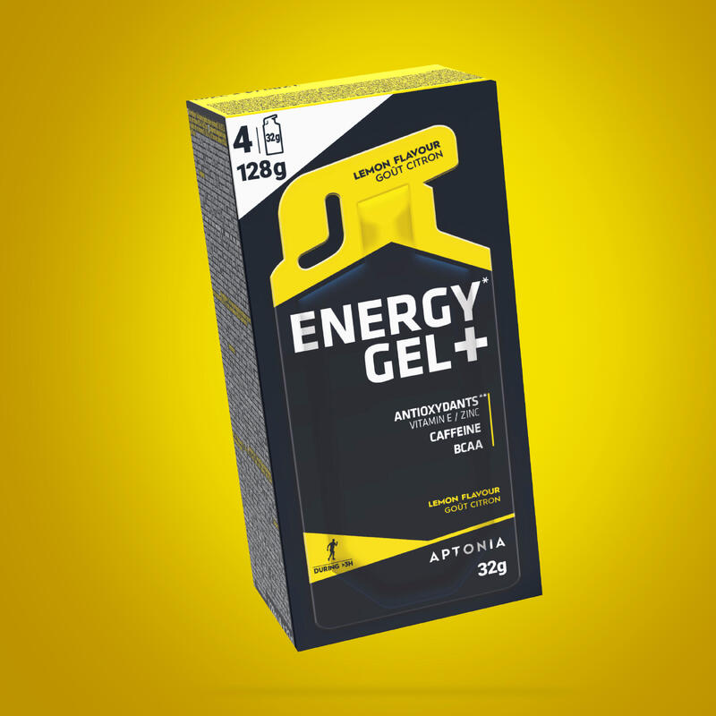 Energiazselé ENERGY GEL+, 4x32 g, citromos