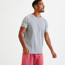 Men's Seamless Crew Neck Fitness Collection T-Shirt - Mottled Grey