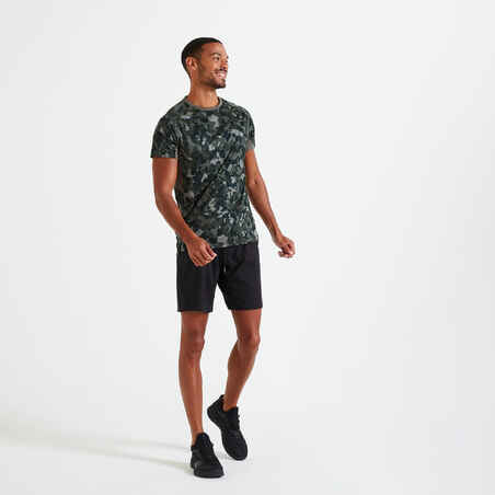 Technical Fitness T-Shirt - Grey Print/Camouflage/Khaki