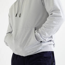 Fitness Training Sweatshirt - Plain Light Grey