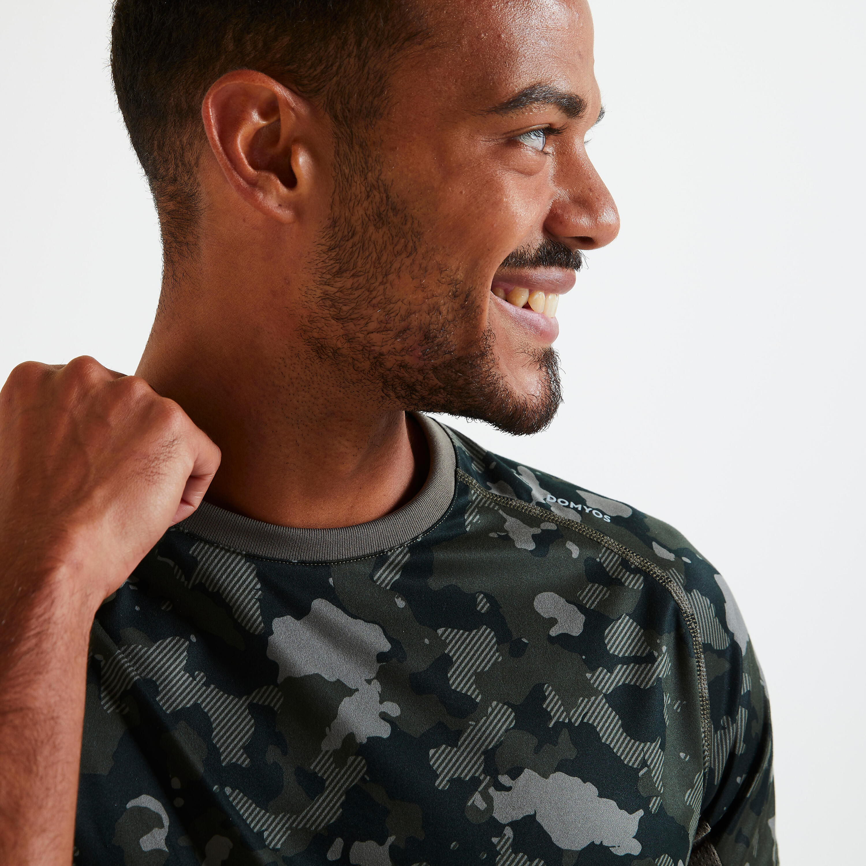 Technical Fitness T-Shirt - Grey Print/Camouflage/Khaki 3/6