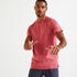 Men's technical fitness training t-shirt - plain pink