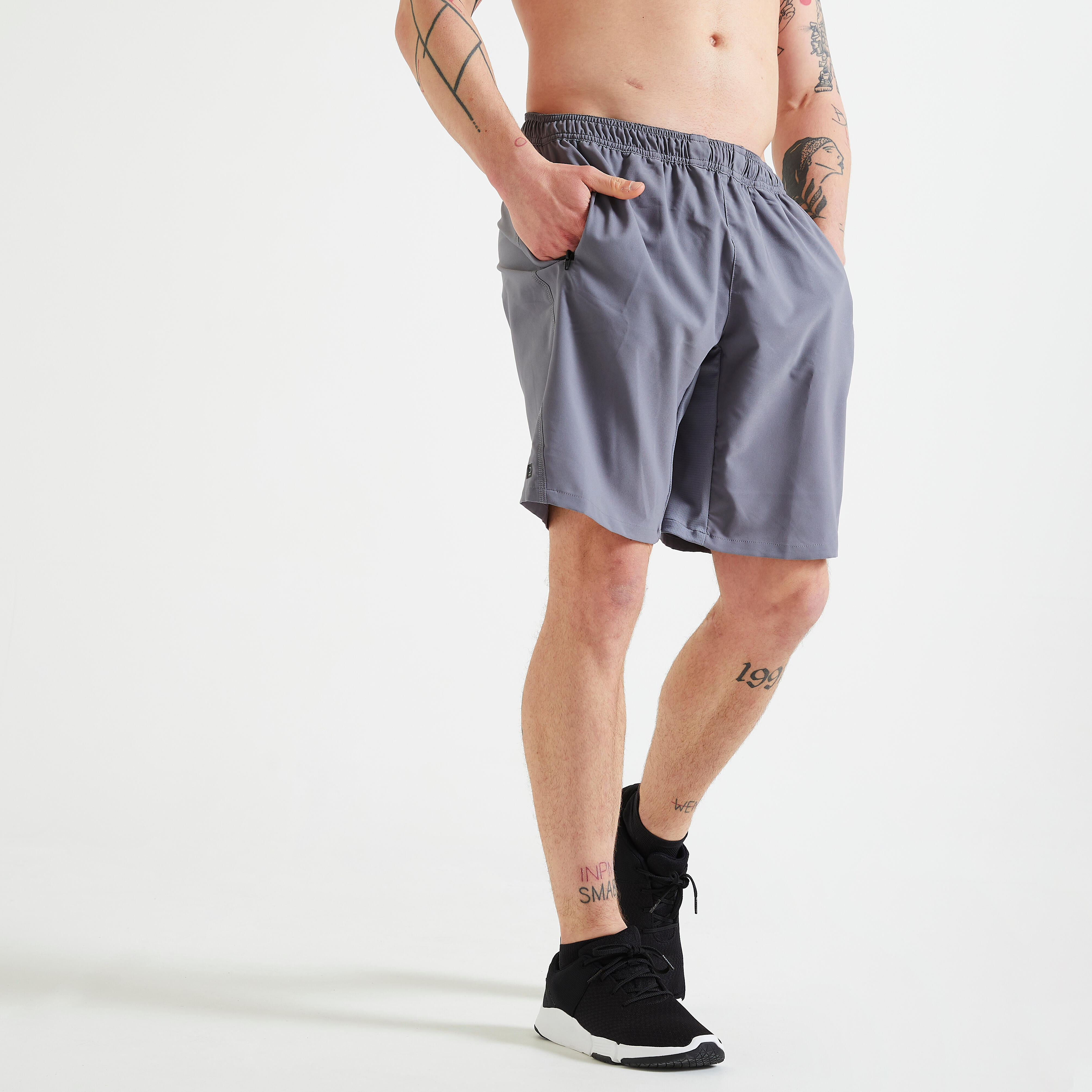 Short Pantalon Corto Hombre Domyos Fitness Bolsillos Cremallera DOMYOS |  Decathlon