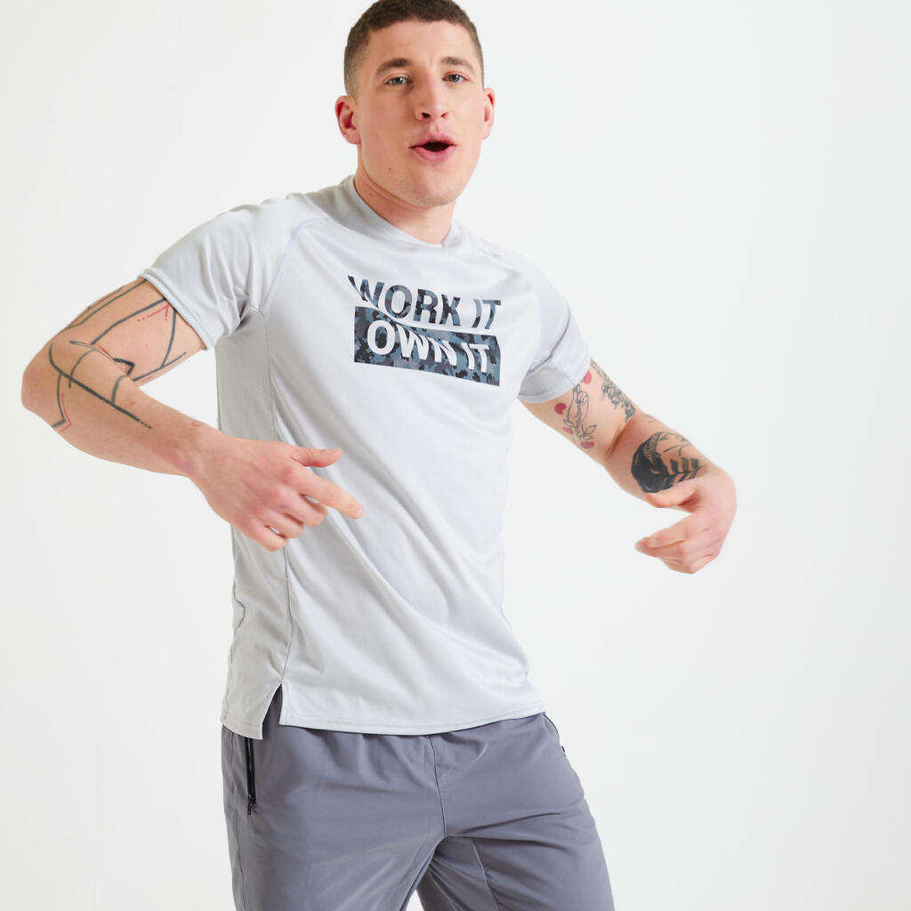 Pánske tričko 120 na fitness kaki 