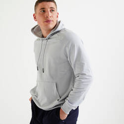 Fitness Training Sweatshirt - Plain Light Grey