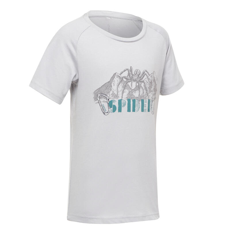 T-SHIRT D'ESCALADE - VERTIKA GARCON GRIS