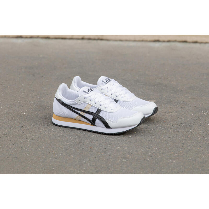 Chaussures marche active femme Asics tiger mesh blanc / noir