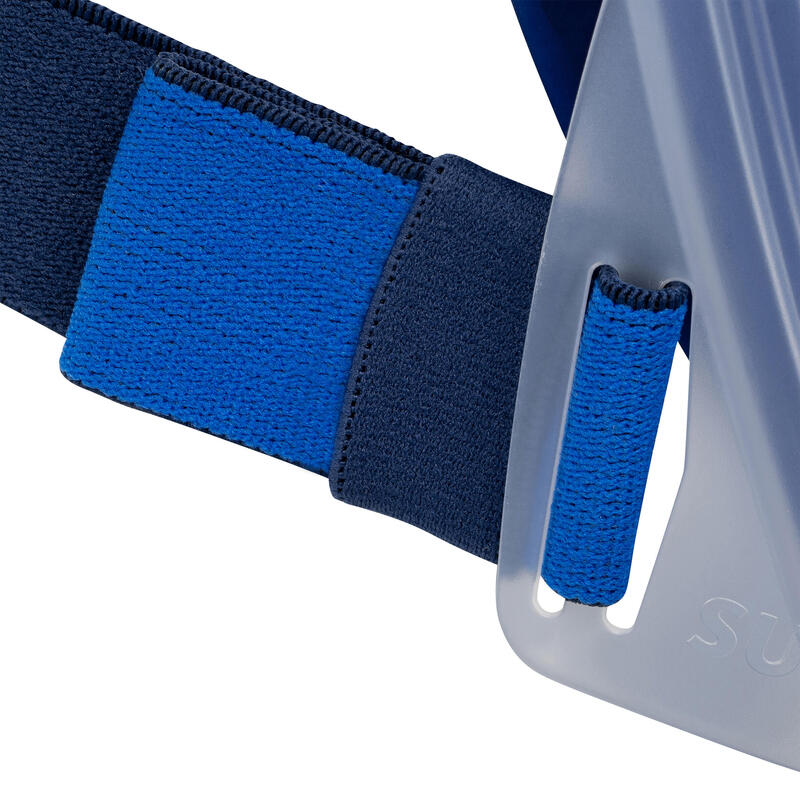 Snorkelmasker Easybreath voor volwassenen 540 freetalk blauw akoestisch ventiel
