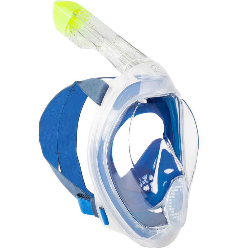 Schnorchelmaske Easybreath 540 Freetalk mit Akustikventil Erwachsene blau