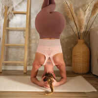 Long Dynamic Yoga Sports Bra - Pink/Orange/Silver