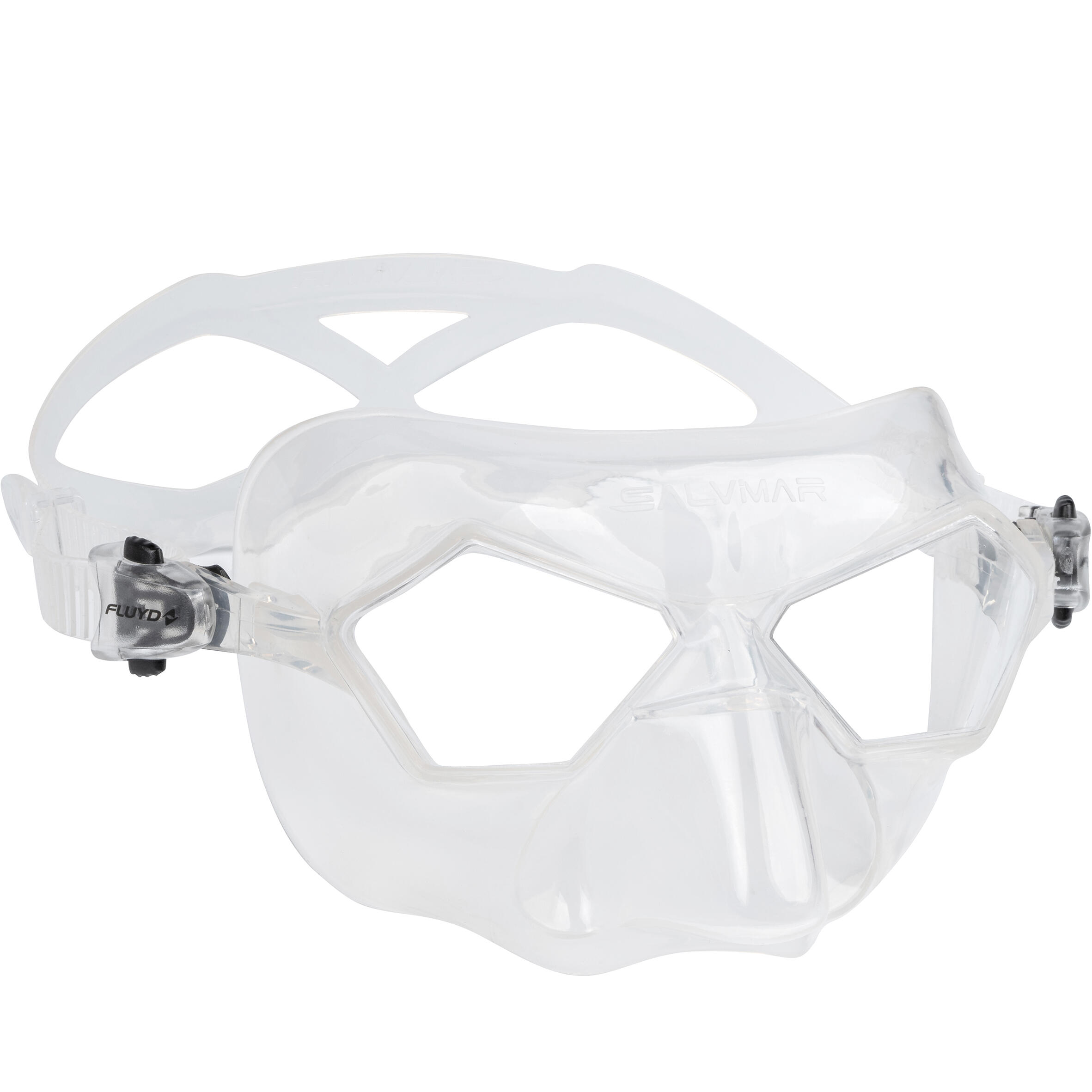 Mască scufundări în apnee/freediving Fluyd Incredible Lentile transparente