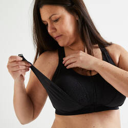 Large High-Support Fitness Bra 960 - Black