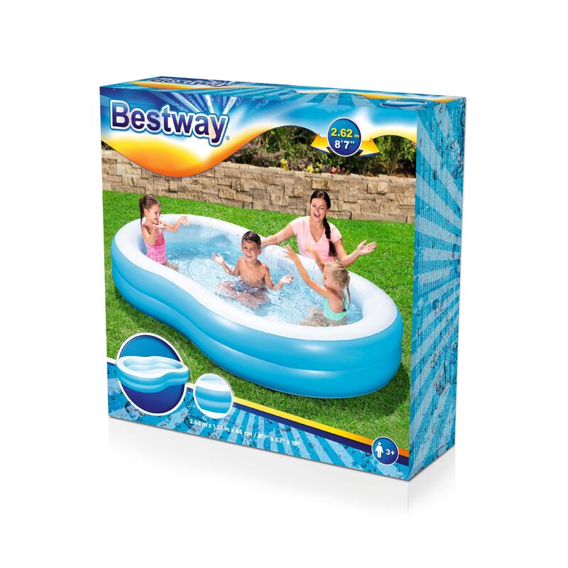 Planschbecken Family Pool Bestway "Lagune" 262x157x46 cm