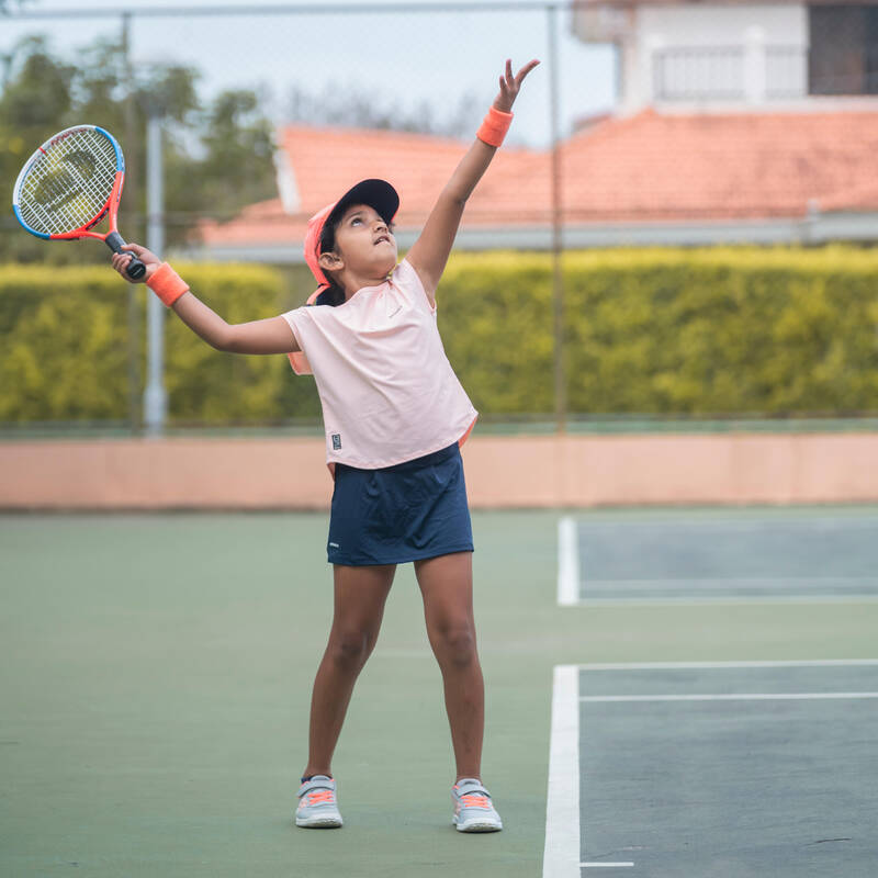 Falda de tenis niña - TSK500 blanco - Decathlon