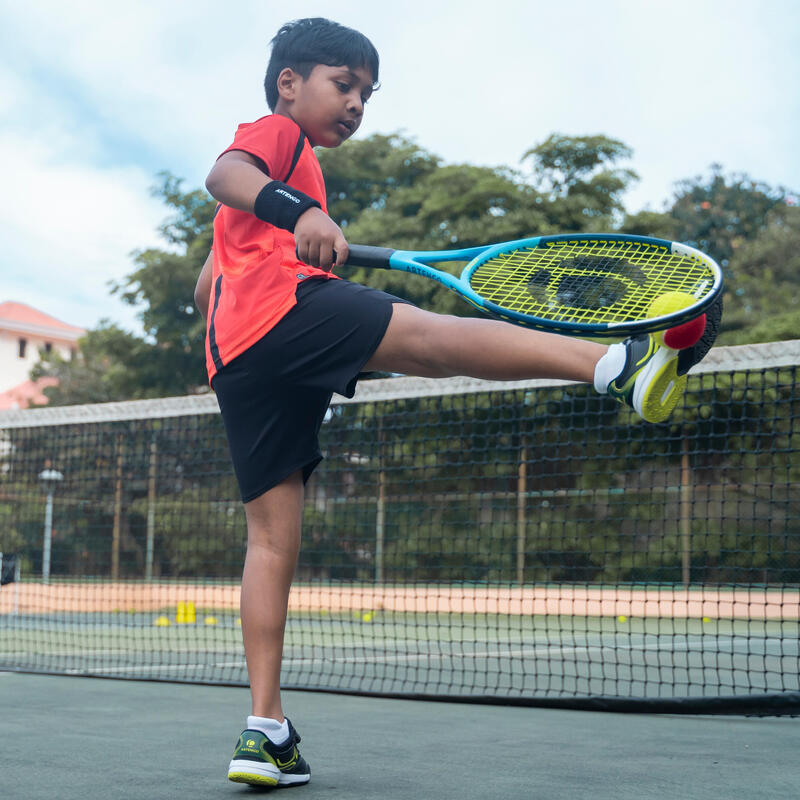 Pantalón corto de tenis Niño Artengo TSH500 negro