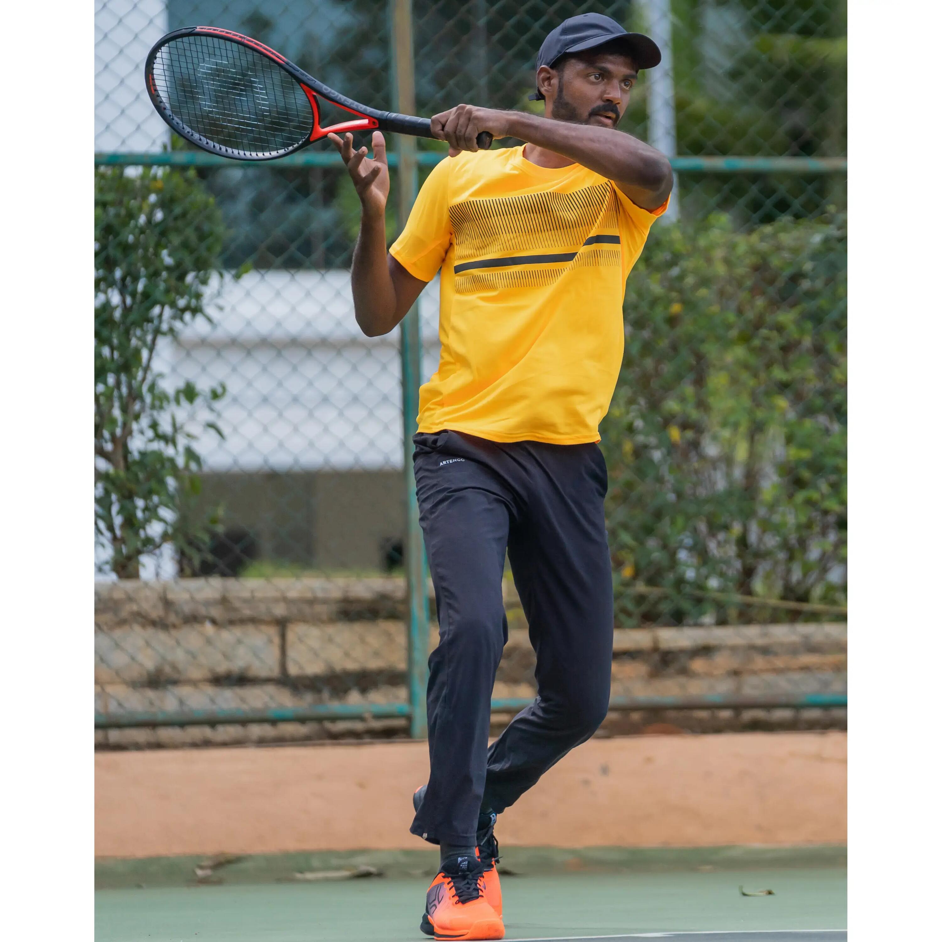 Erkek Tenis Eşofman Altı - Siyah - Essential 8/8