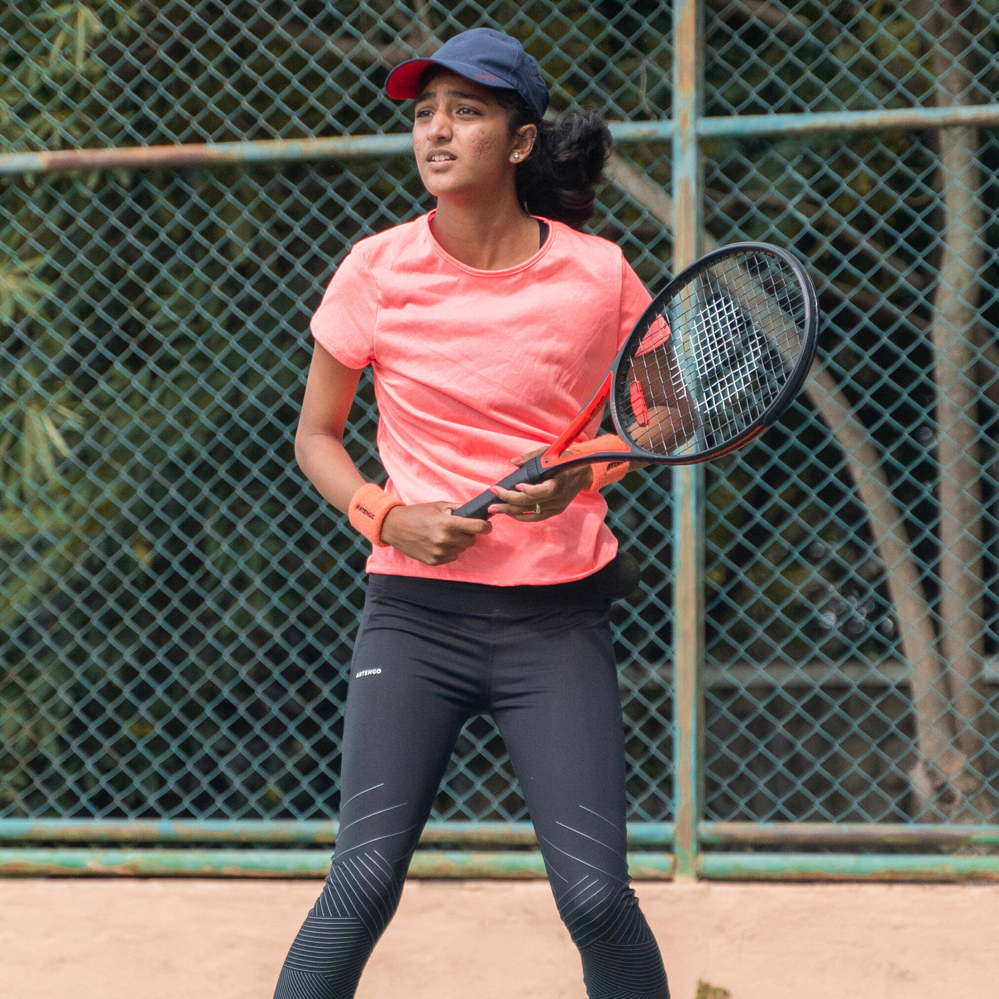Women Tennis T-Shirt -TTS100 Dry Coral -  4