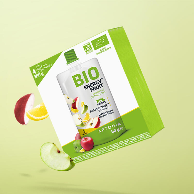 Energy Frucht-Gel Bio Fruchtspezialität Apfel/Zitrone 4 Stück