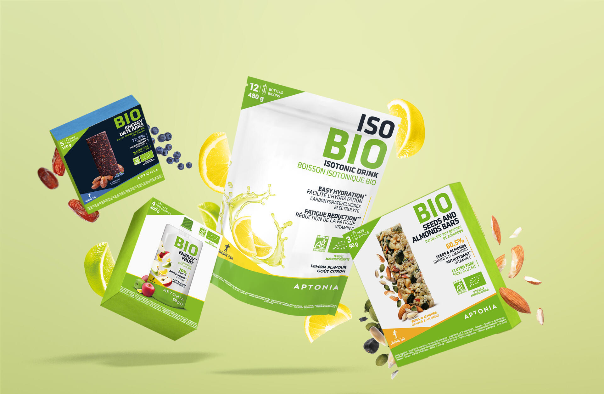 A nossa gama de nutrição desportiva orgânica
