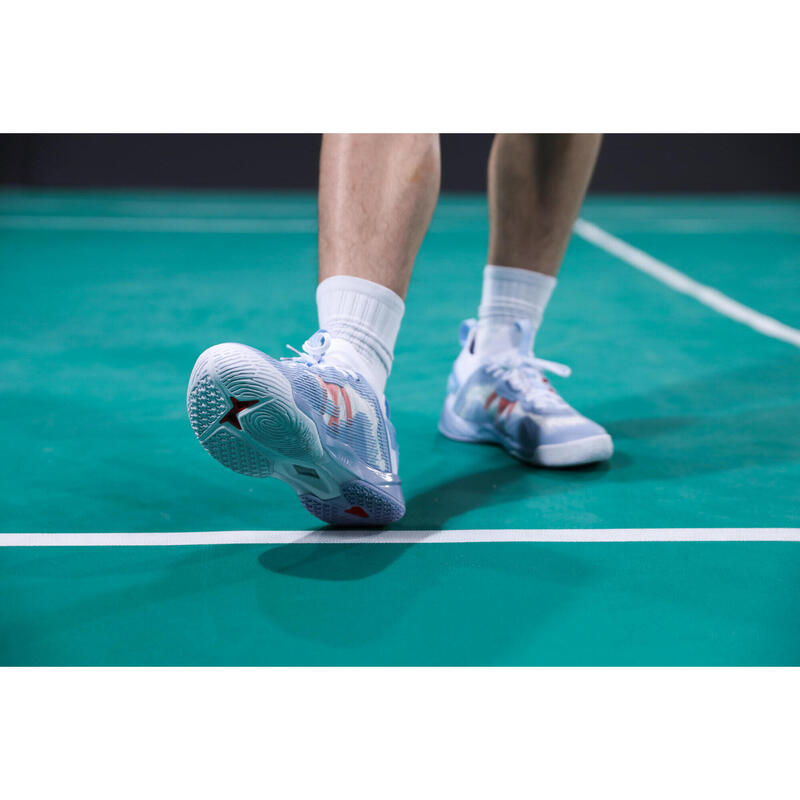 MEN BADMINTON SHOES BS 990 GREY LIGHT BLUE