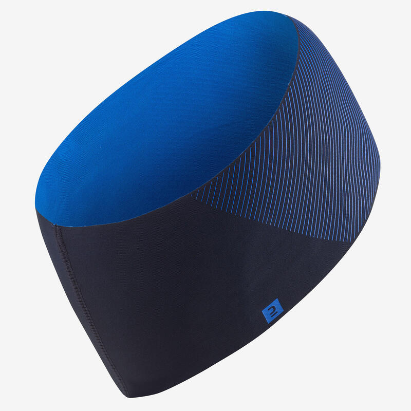 Oorwarmer voor langlaufen voor volwassenen XC S HEAD 500 blauw met print