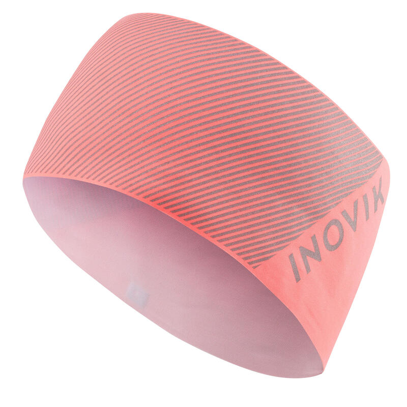 Stirnband Langlauf XC S 500 Erwachsene rosa mit Print