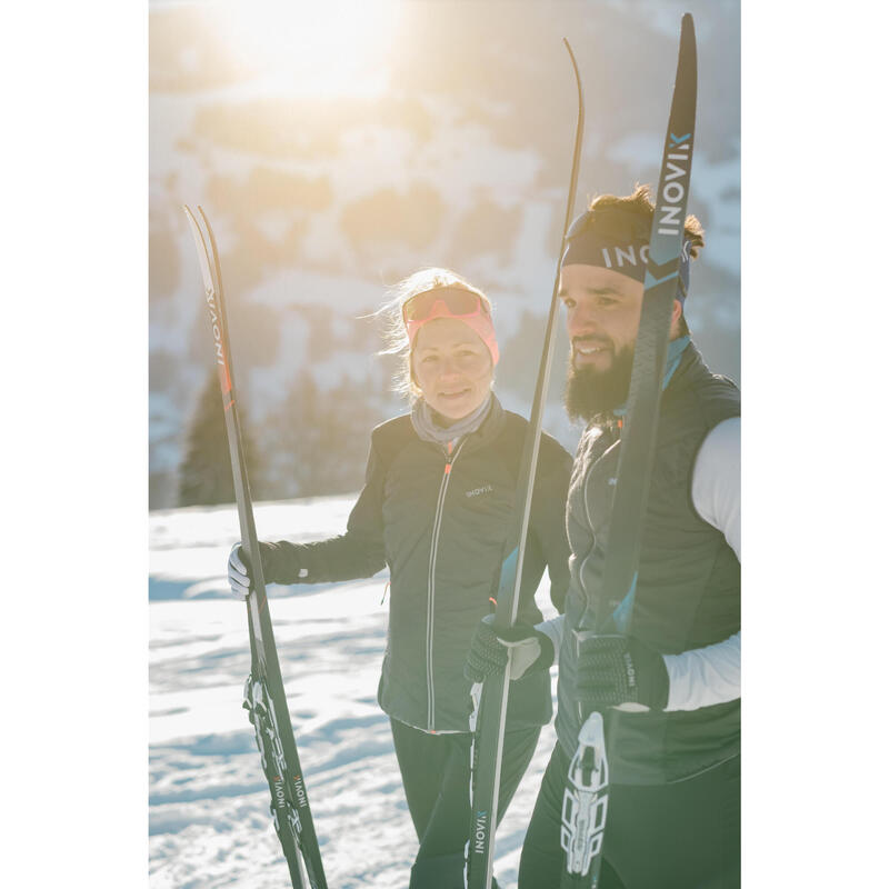 Gant de ski de fond chaud noir XC S 100 enfant INOVIK